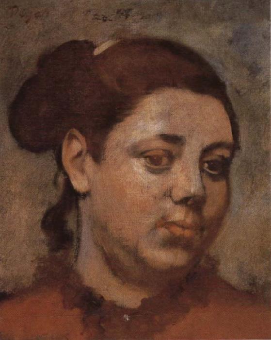 Edgar Degas Head of a Woman Germany oil painting art